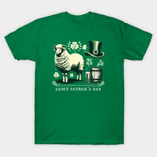 Saint Sheep - Saint Patrick's Day T-Shirt